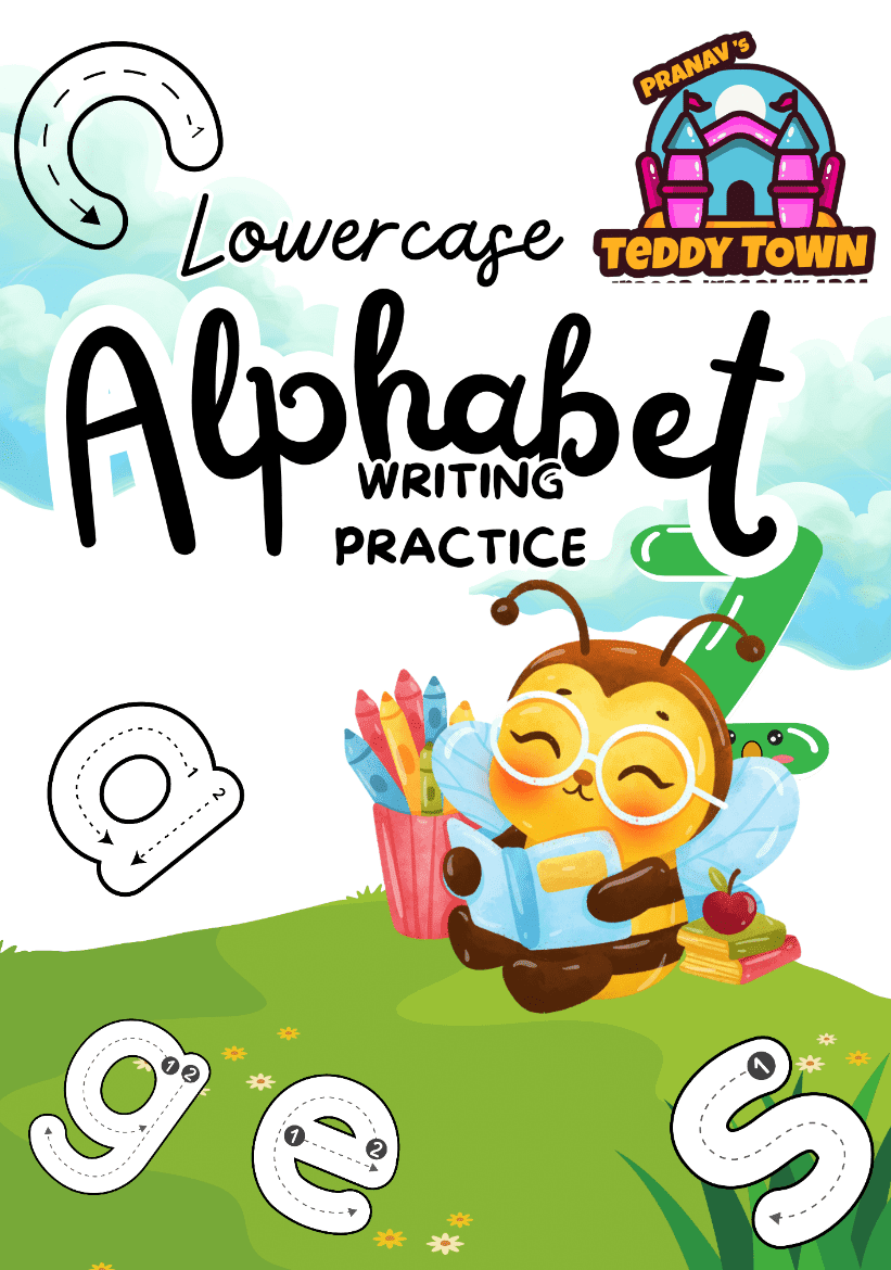 English Lowercase Writing Practice Book