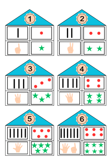 Numbers count and Matching Activity